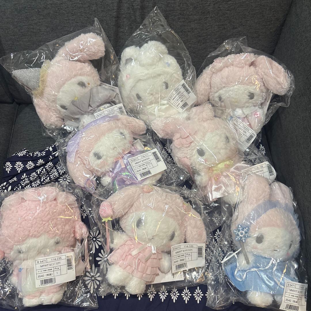 サンリオ マイメロディ アニバーサリーショッブ限定 50周年ぬいぐるみ 8種 マイメロディ50thアニバーサリーショップ」が2025年1月9日（木）から