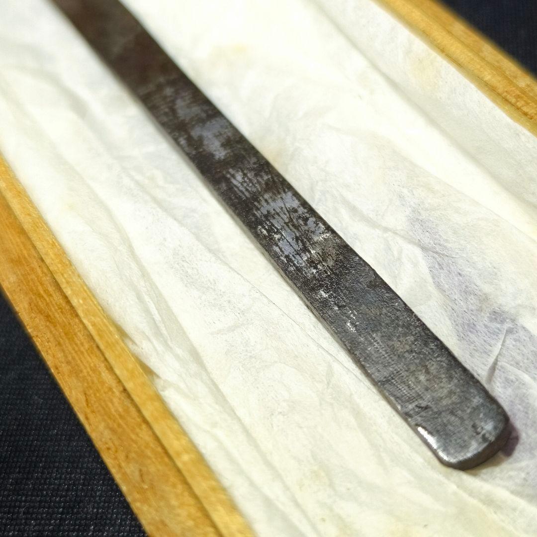 馬針 鉄地 江戸骨董 長さ10cm 本物 珍品 武具刀装具 旧家蔵出蒐集家