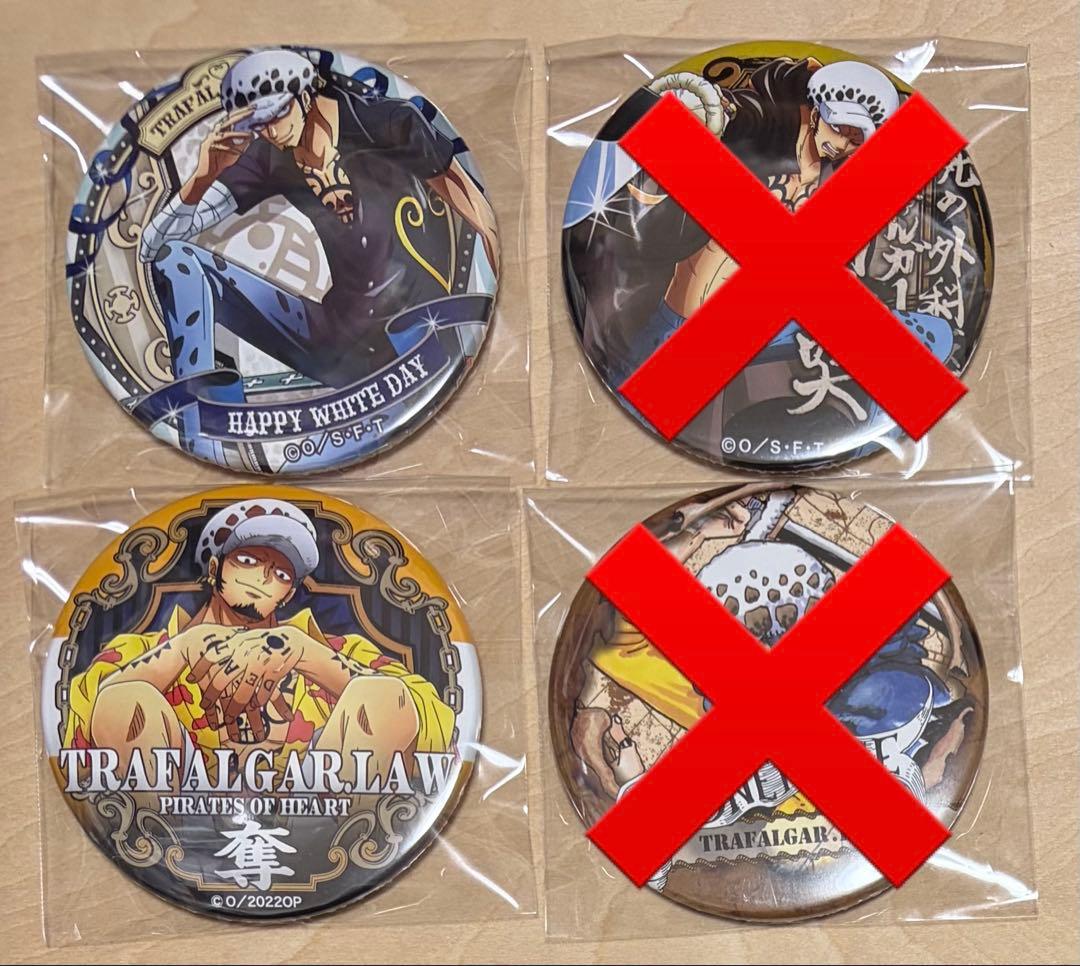 匿名】 ONEPIECE ワンピース トラファルガー・ロー 缶バッジ - メルカリ