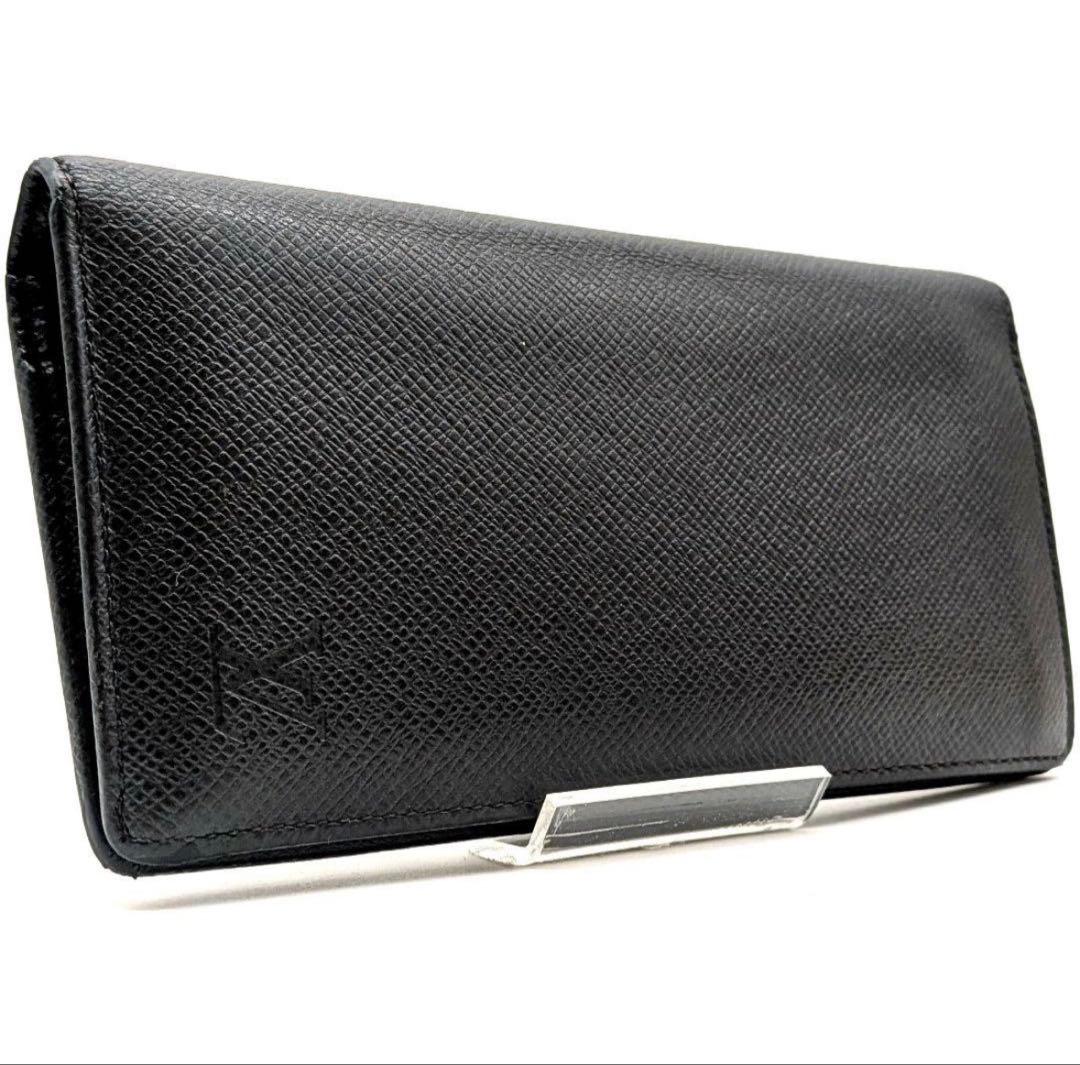 T*o様 箱つきルイヴィトンタイガ ポルトフォイ ユブラザ 長財布 ブラック系