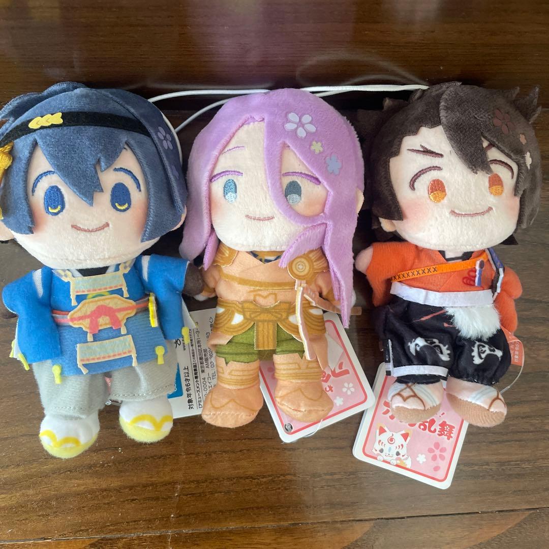 わんぱく！刀剣乱舞 三日月宗近　陸奥守吉行　蜂須賀虎徹マスコット 3点