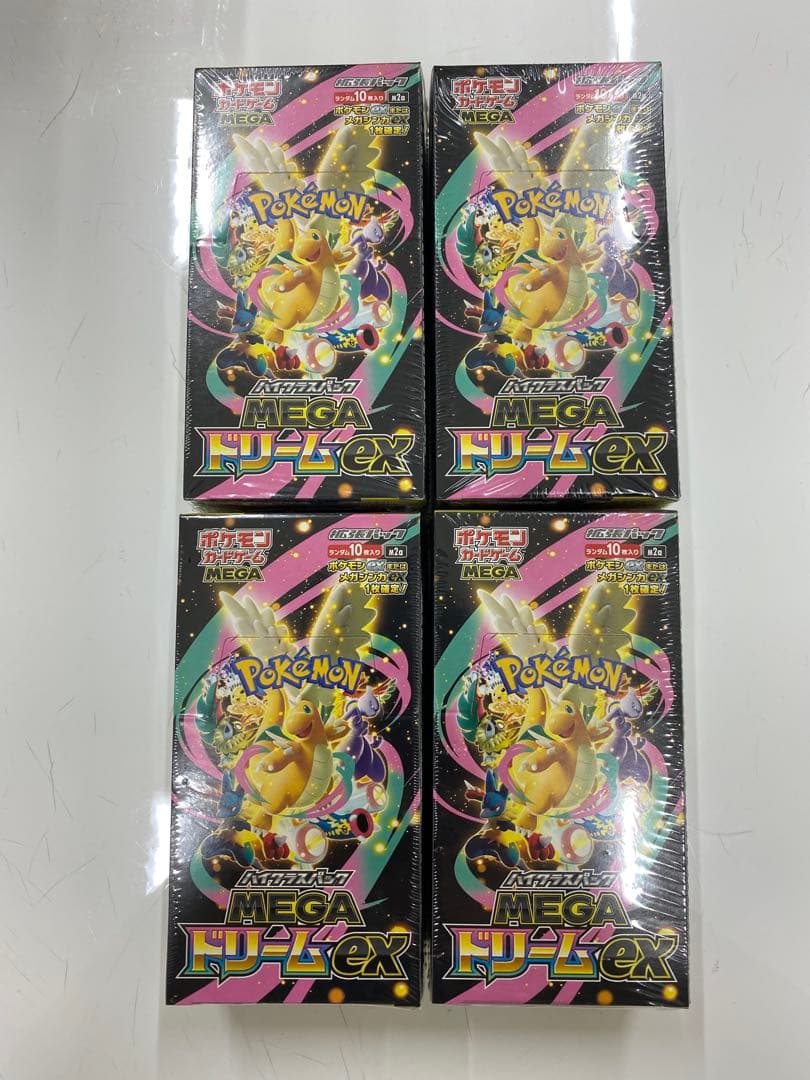 4BOXセット ポケモンカードゲーム メガドリームex シュリンク付き