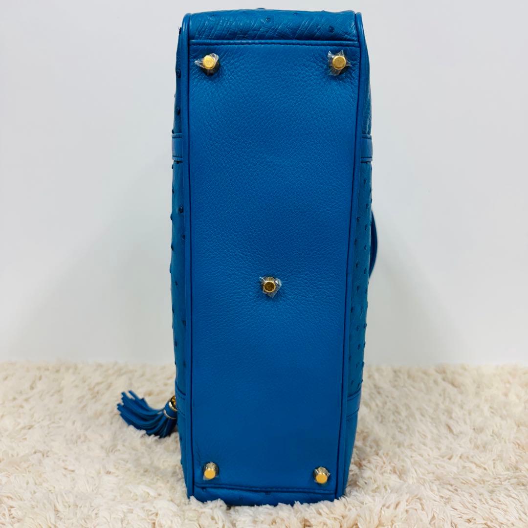 未使用品 YU HAMANO オーストリッチ 高級 ダックスバッグ レザー