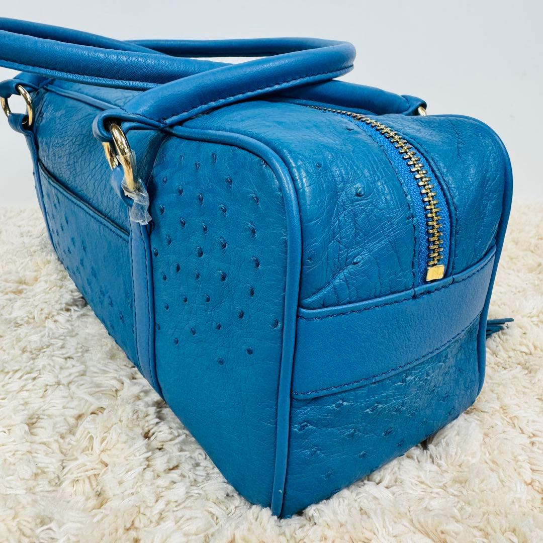 未使用品 YU HAMANO オーストリッチ 高級 ダックスバッグ レザー