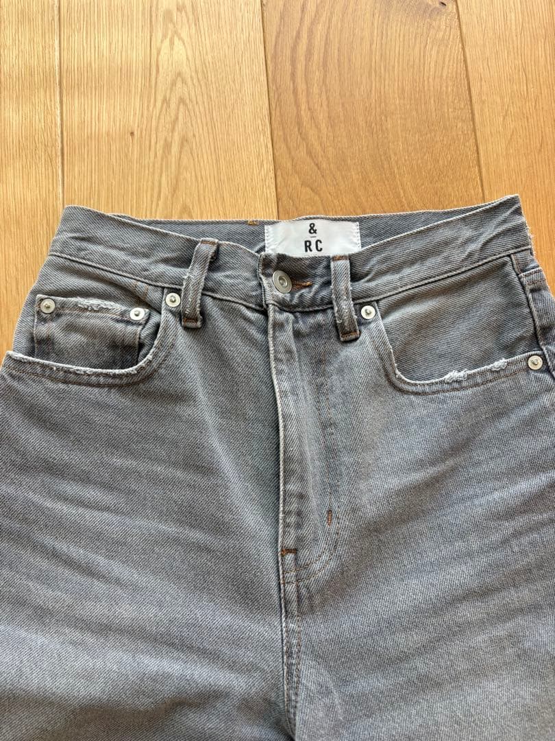 カレンソロジー ＆RC ユーズドカーヴィーデニムパンツ グレー サイズ