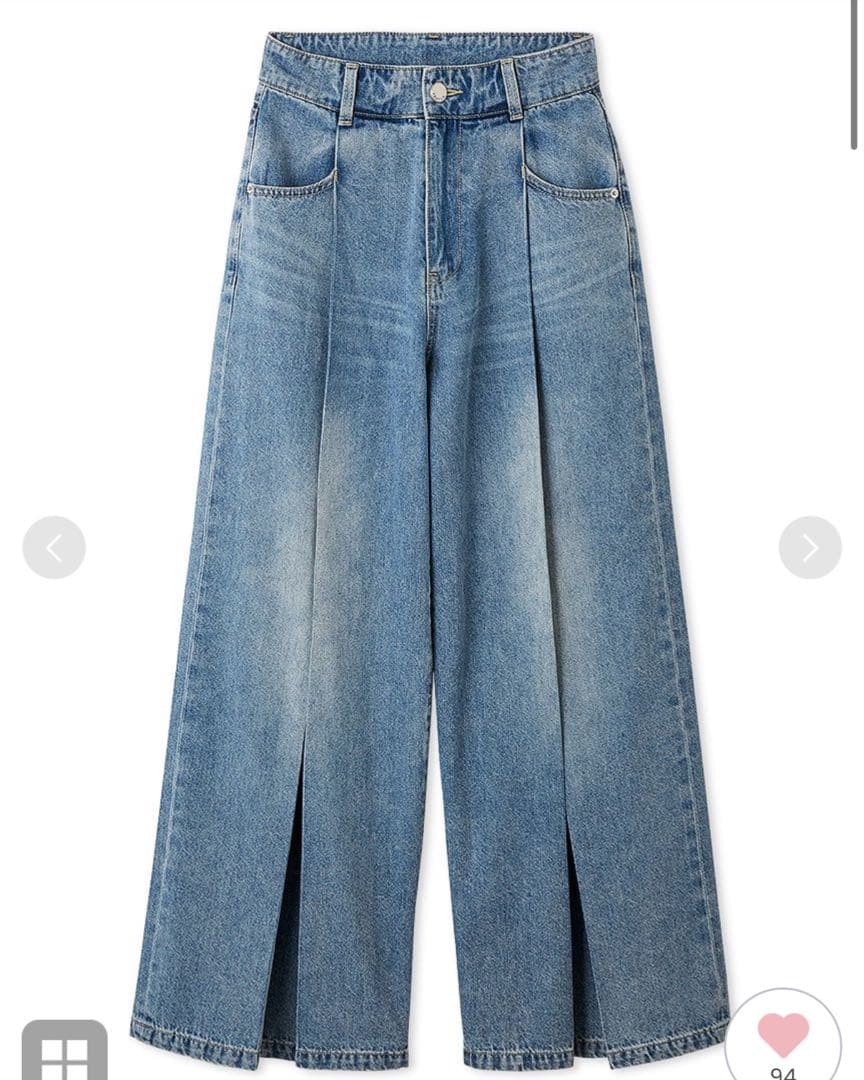 ボックスタックワイドデニムパンツ