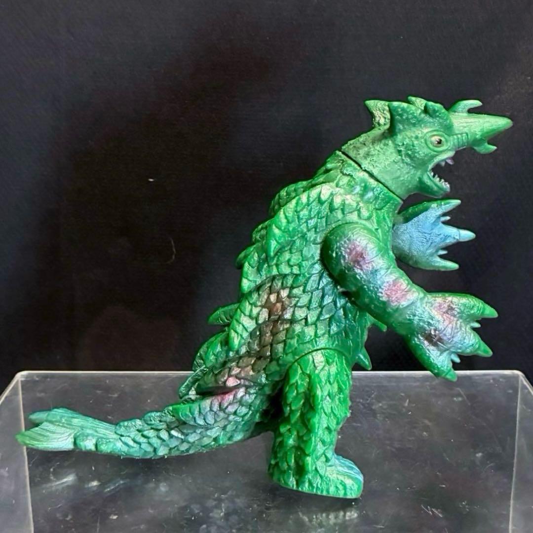 当時物】□超獣 ガラン ソフビ /ポピー キングザウルス 足型/ A怪獣