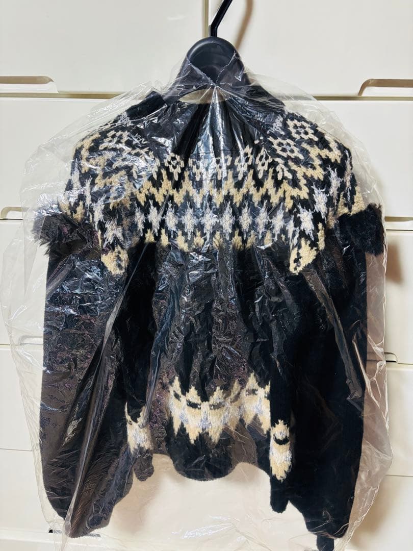 ayucos　　グレースコンチネンタル　ニット　セーター　黒　ファー