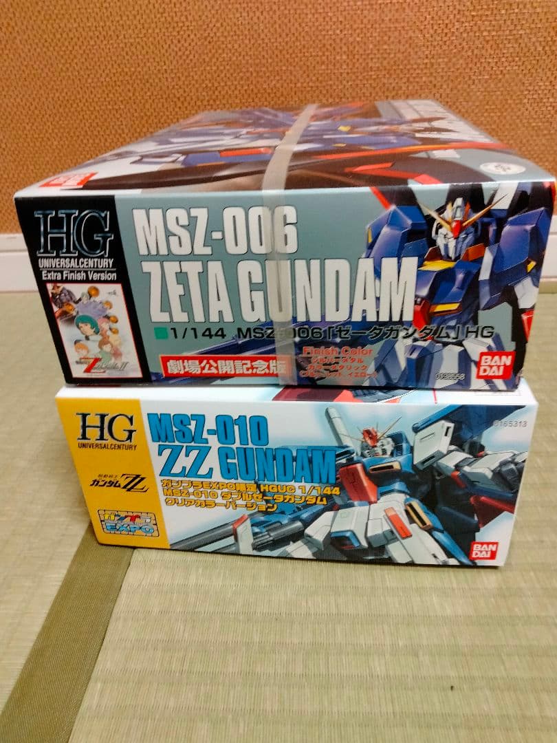 未組立 セット販売 HG ZZガンダム クリアカラー／Zガンダム劇場公開