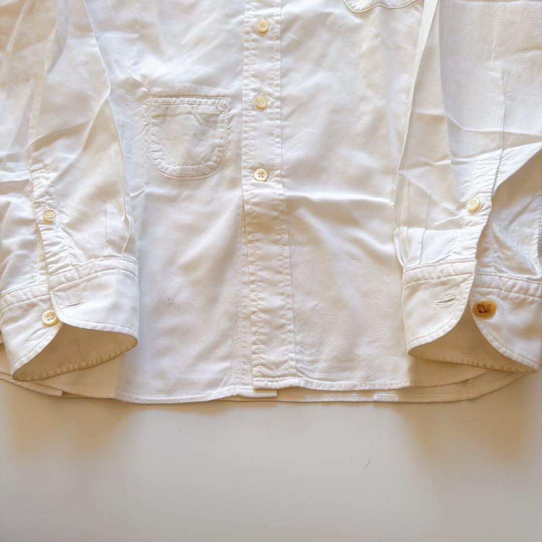 現行✨️45R うすオックス 908 オーシャンシャツ R刺繍 ホワイト 3