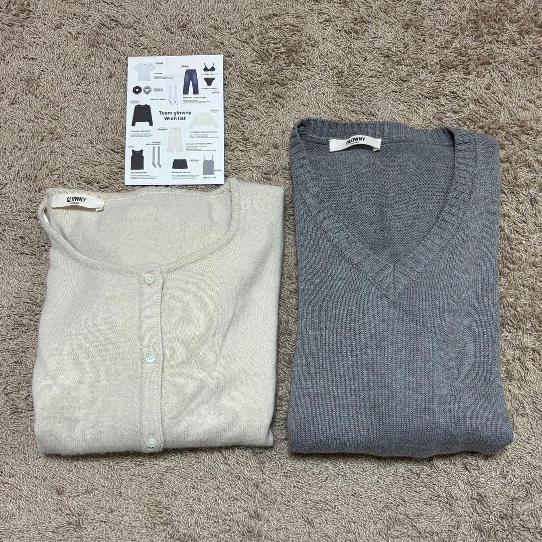 v　glowny Vネックニットのみ1点