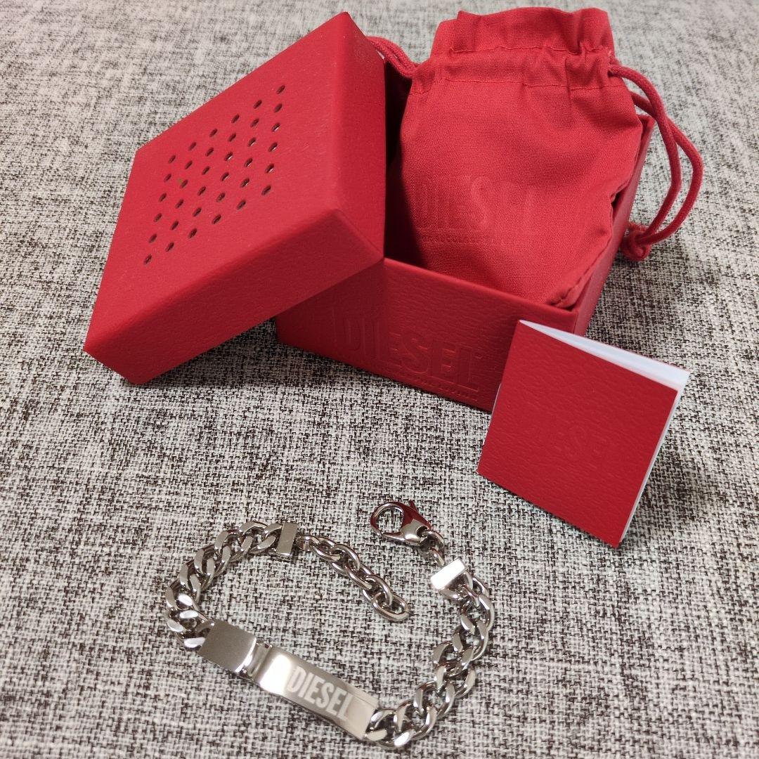 ☆そらち☆　DIESEL DX096640 シルバーチェーンブレスレット