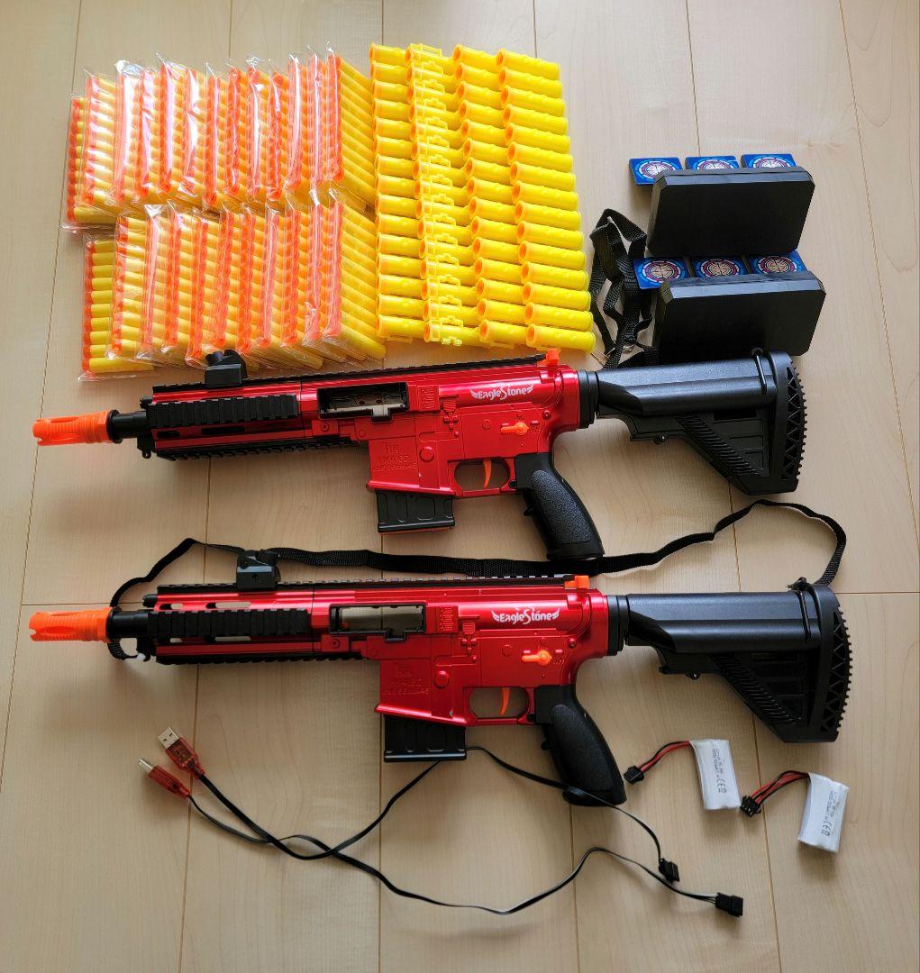 今週限定価格　大量スポンジ弾　充電式アサルトライフル　2個セット