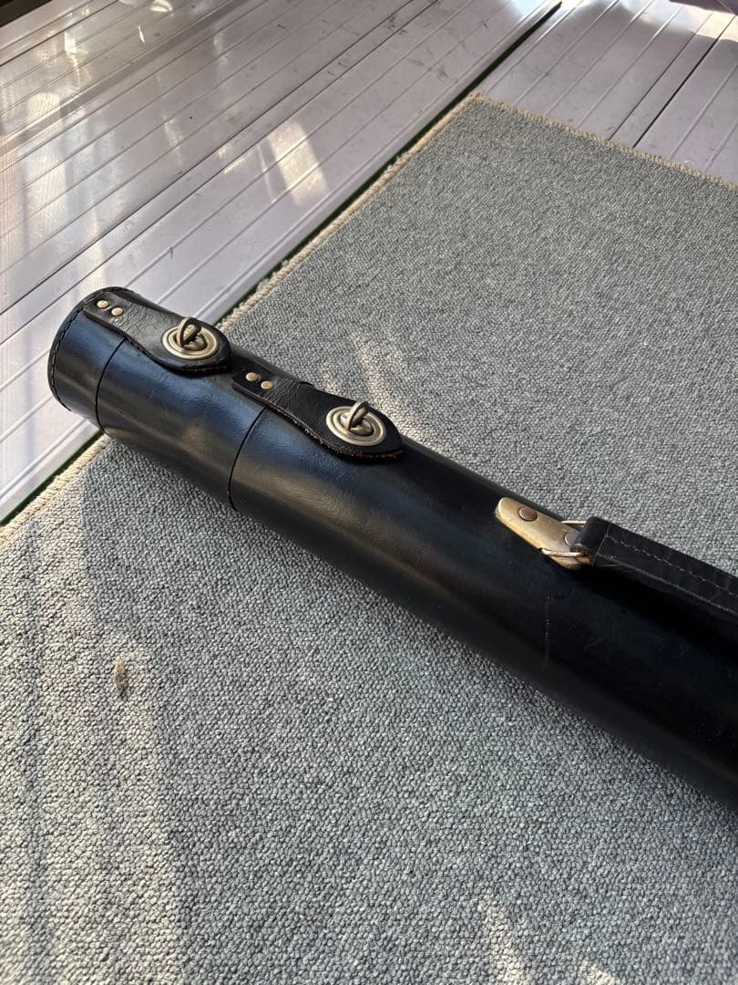 本革製キューケース　ビンテージ　難あり