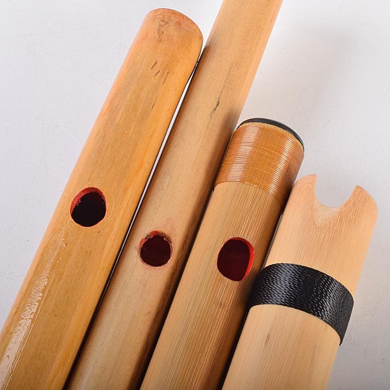 篠笛 スズキ 竹製 銀鈴 プラスチック 童子 七・八本調子 六本 V R7808