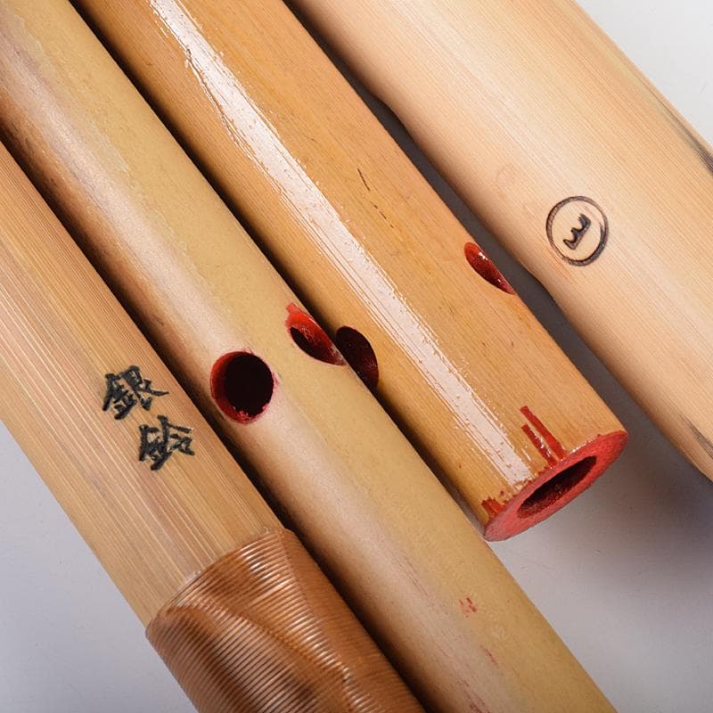 篠笛 スズキ 竹製 銀鈴 プラスチック 童子 七・八本調子 六本 V R7808