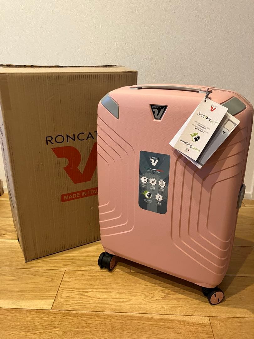 【新品】　ロンカート　スーツケース　ライトピンク　35L