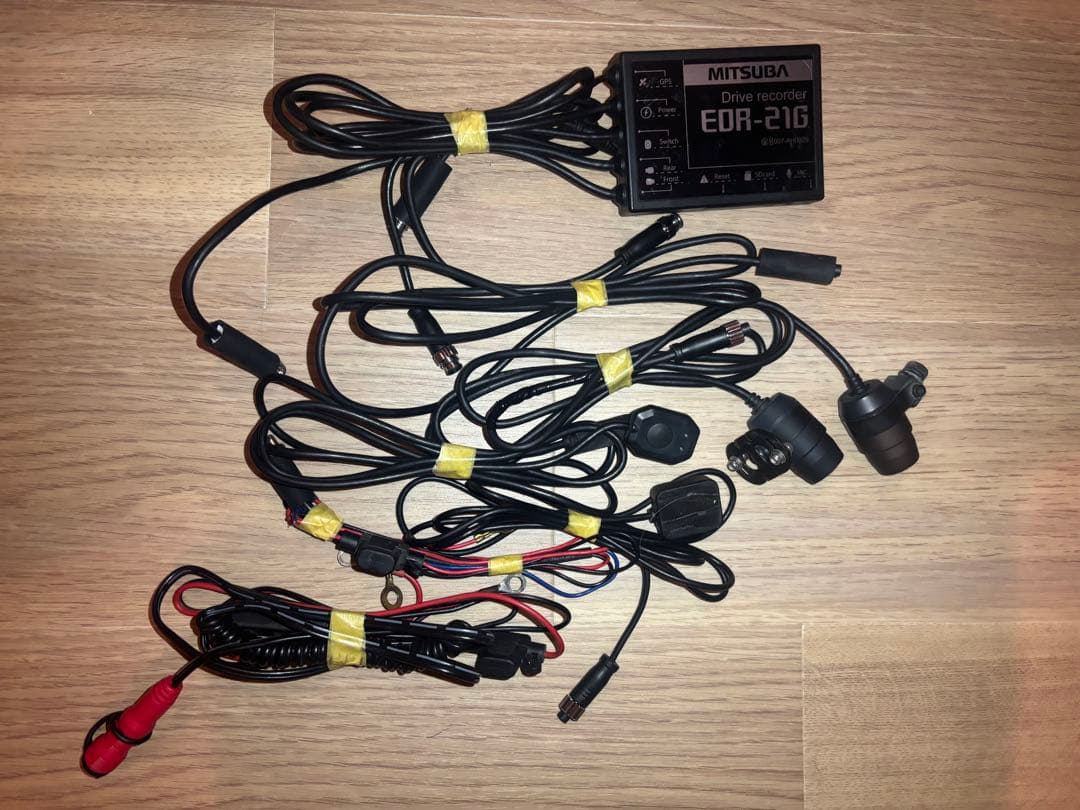 バイク専用ドライブレコーダー ミツバ EDR-21G ステー有り