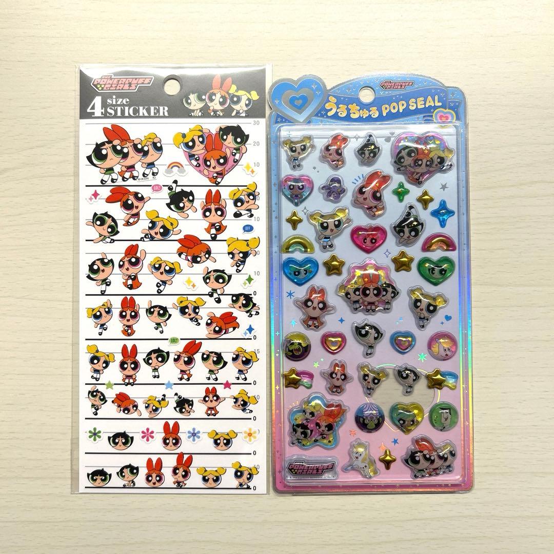 パワーパフガールズ うるちゅる POP SEAL 4サイズ ステッカー - メルカリ