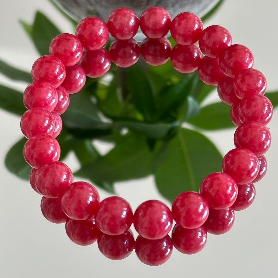 激レア 高品質 上質 AAA ロードナイト 一点物 9.5mmブレスレット天然石