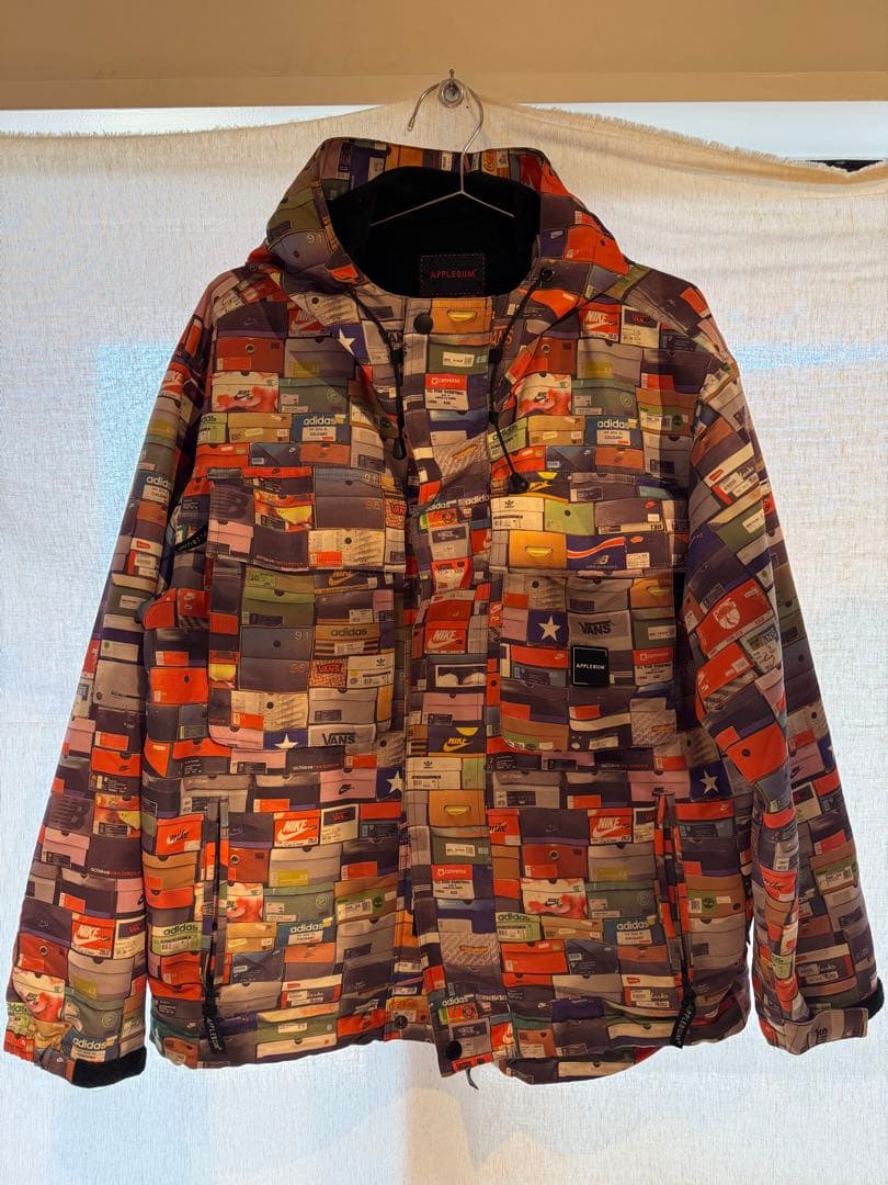 【希少】APPLEBUM スニーカー箱柄 ナイロンジャケットM
