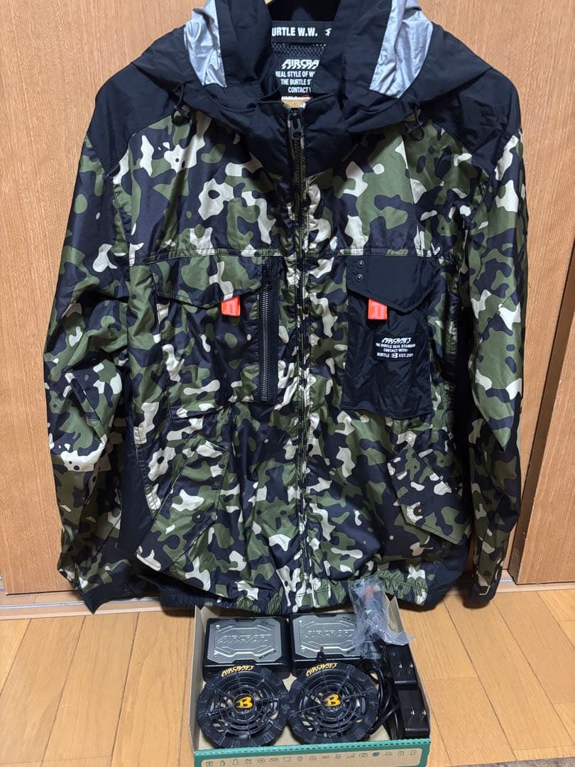 BURTLEセット22Vファンセット2024年　バッテリー２個　空調服