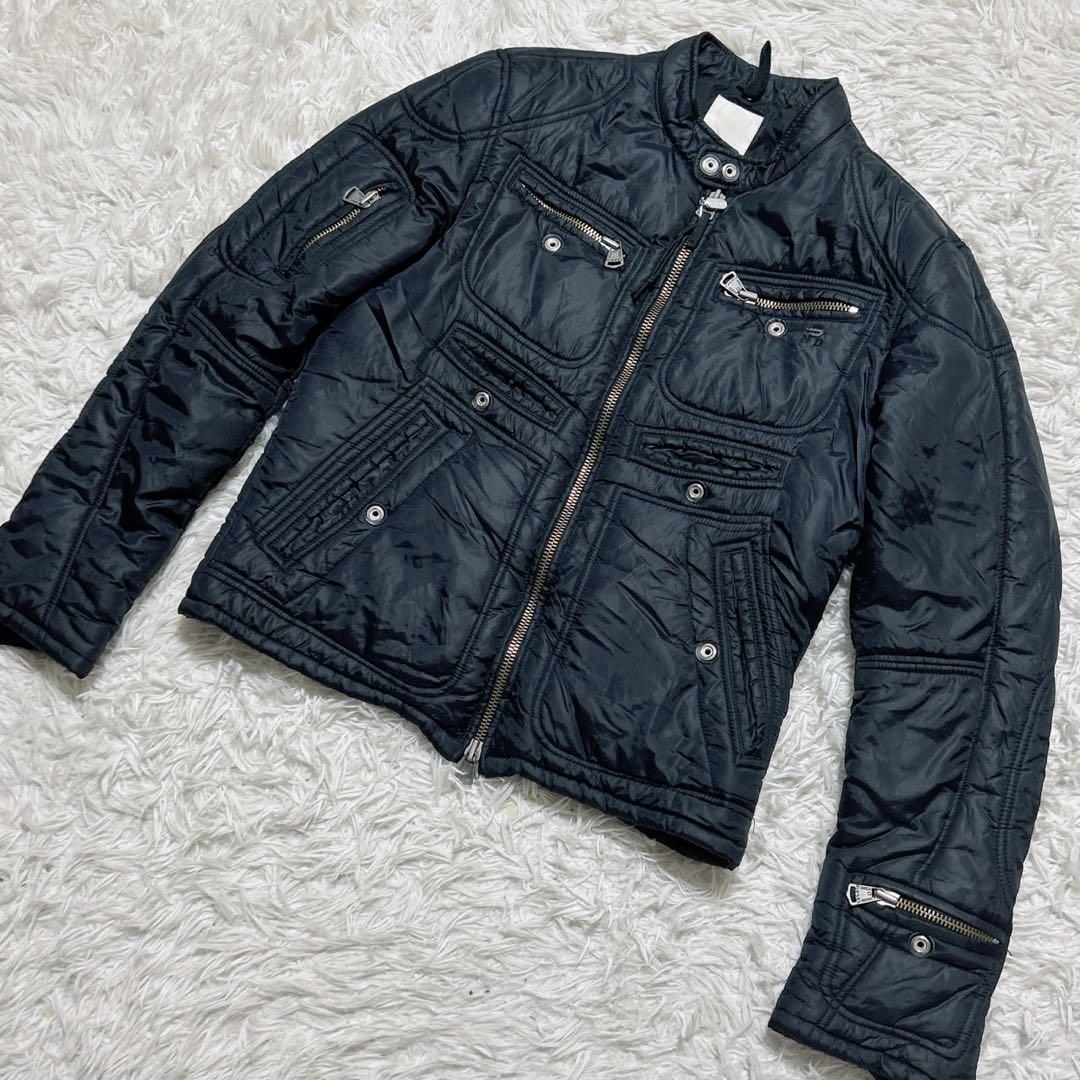 【c6701】DIESEL ディーゼル　ナイロンライダースジャケット DIESEL（ディーゼル） ナイロン ライダースジャケット J-GLORY-NW