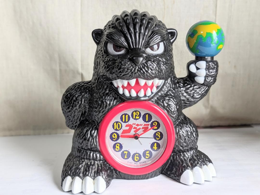 ゴジラ 目覚まし時計 懸賞当選品 ものまねダンシングゴジラ 2体セット