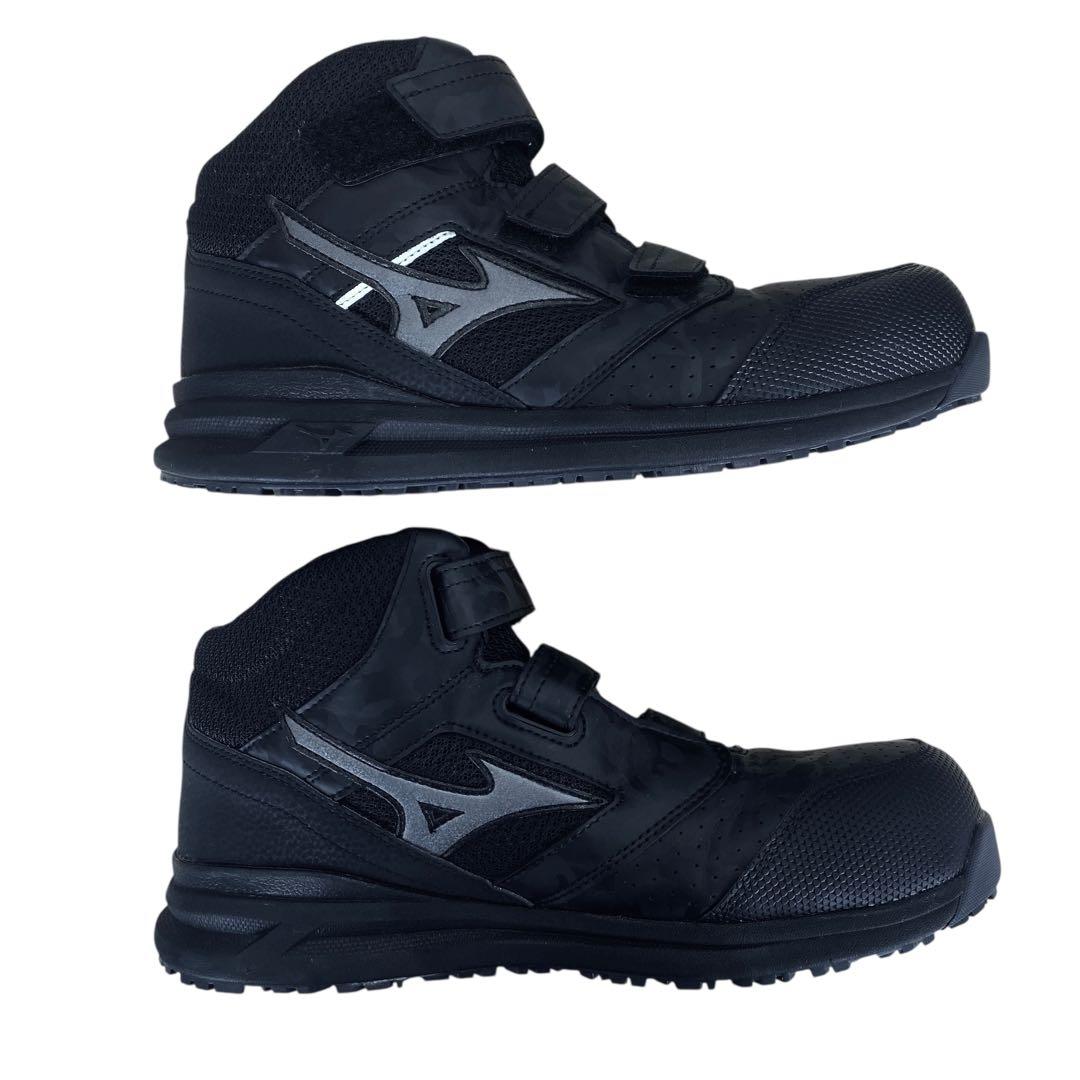 専用　mizuno ミズノ　26.5cm 安全靴 迷彩柄 黒 ブラック