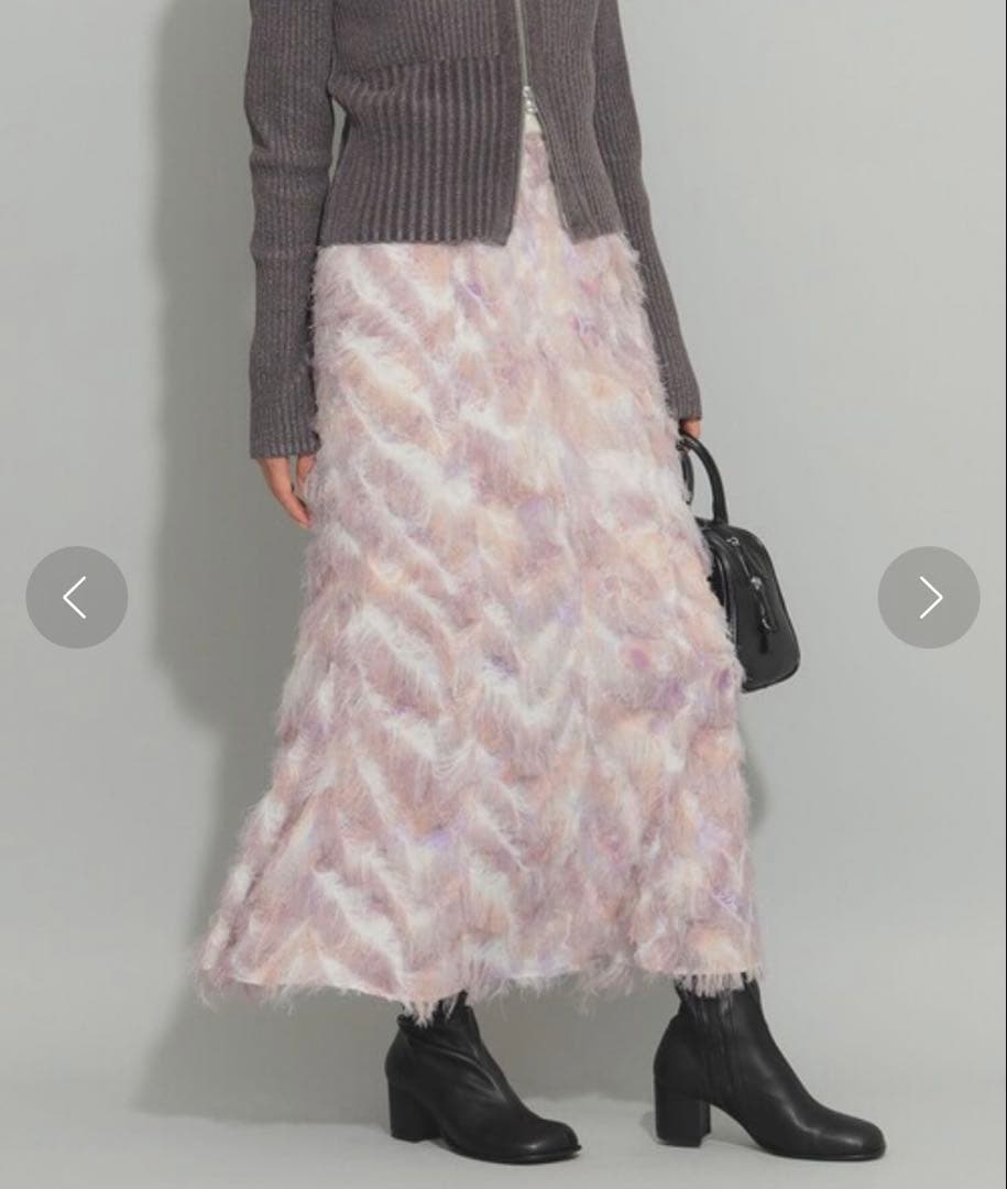 Ray BEAMS プリントフリンジ マーメイドスカート