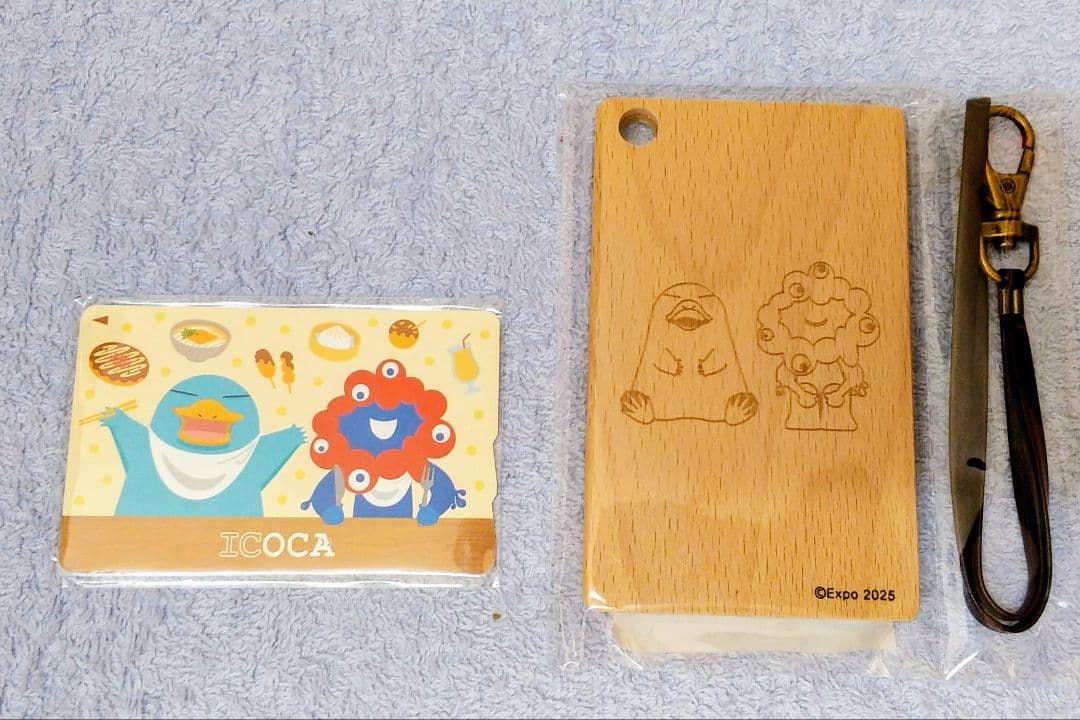 【新品未使用】2025 大阪・関西万博 記念ICOCA と木製パスケース