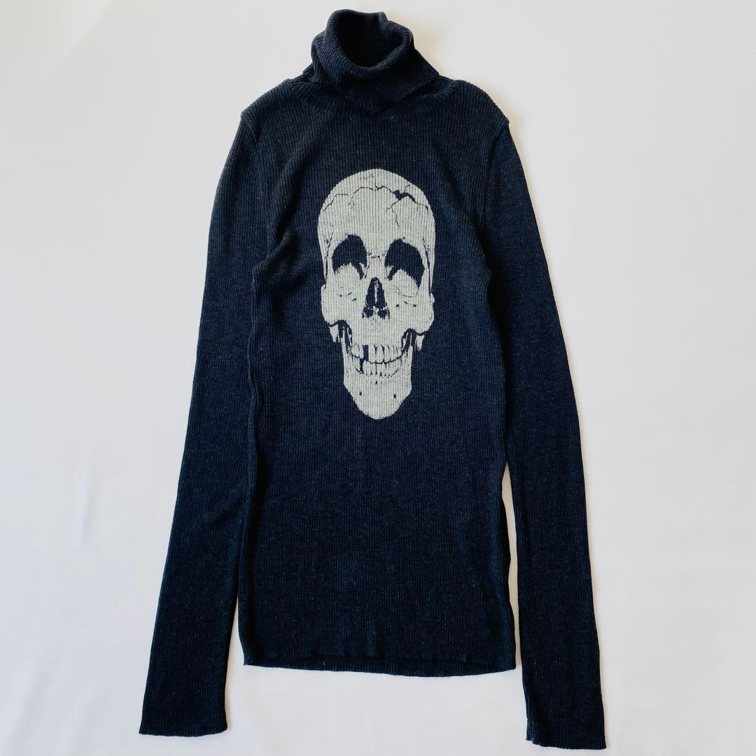 【美品】HYSTERIC GLAMOUR　タートルネック ニット　スカル　ドクロ