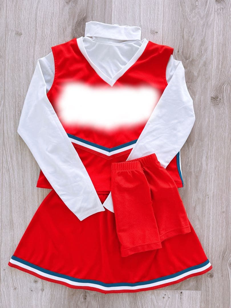あ*ん様 私立大学 チア ユニフォーム ホワイト U-TOP-608 / U-SK-608A｜セミオーダーユニフォーム｜商品詳細