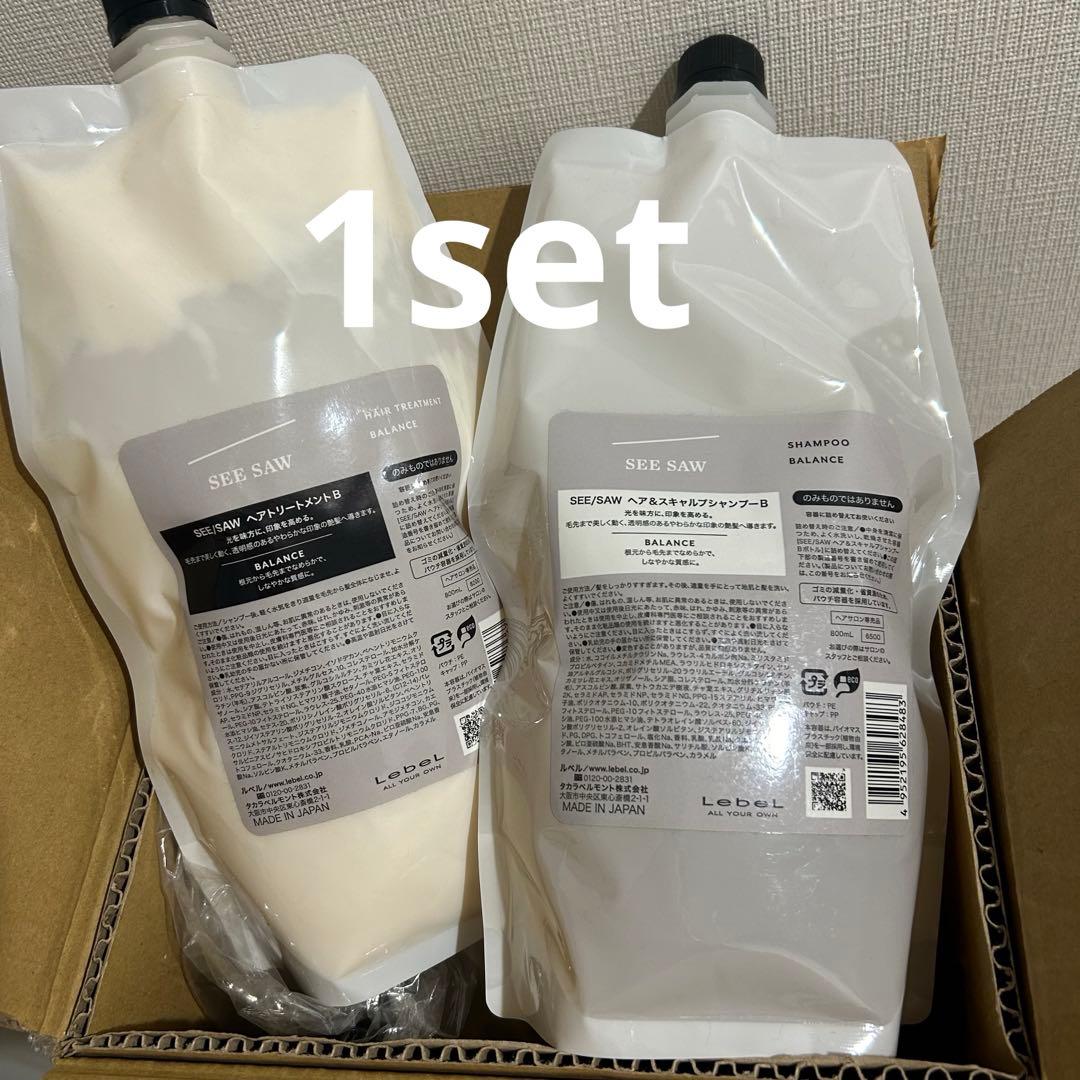 シーソー (バランス) ヘア＆スキャルプシャンプー×ヘアトリートメント800ml