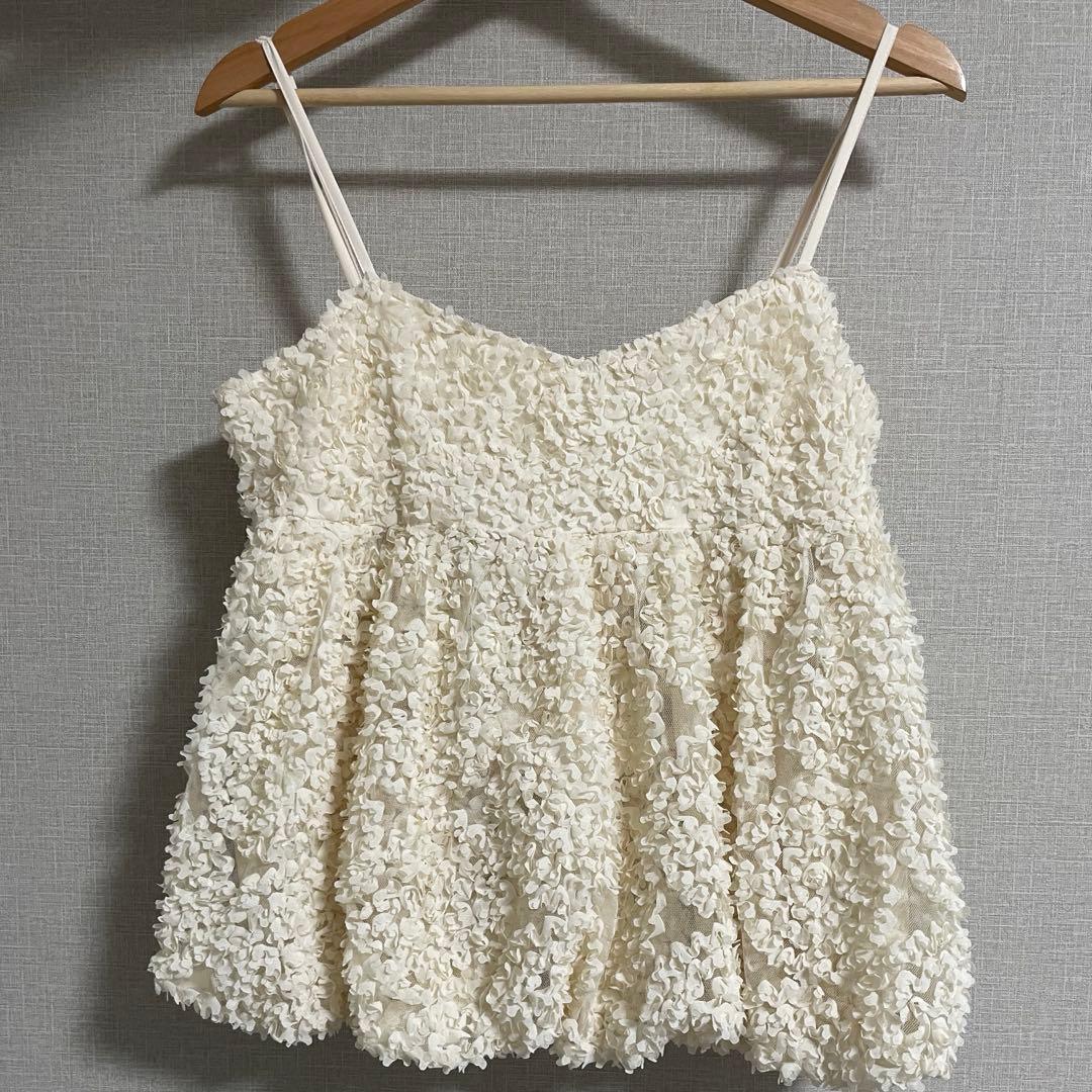 searoomlynn Petal Tulleペプラムキャミソール