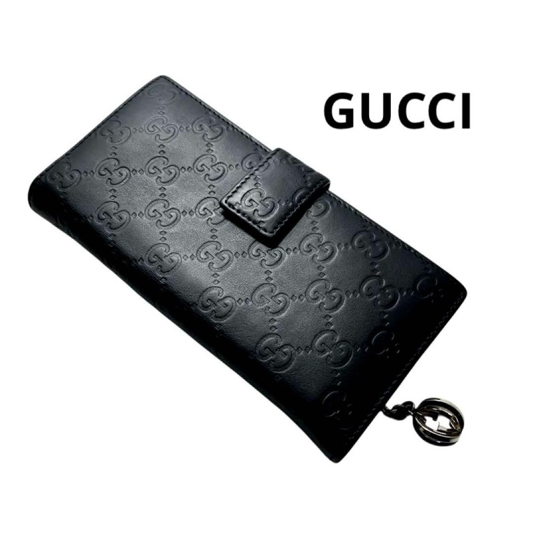 グッチ　長財布　ウォレット　ケース　ブラック