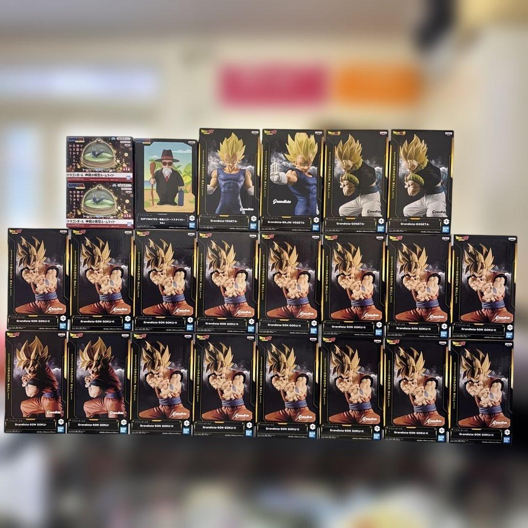 ドラゴンボールフィギュアまとめ売り23個 グランディスタ　ソフビ亀仙人　神龍