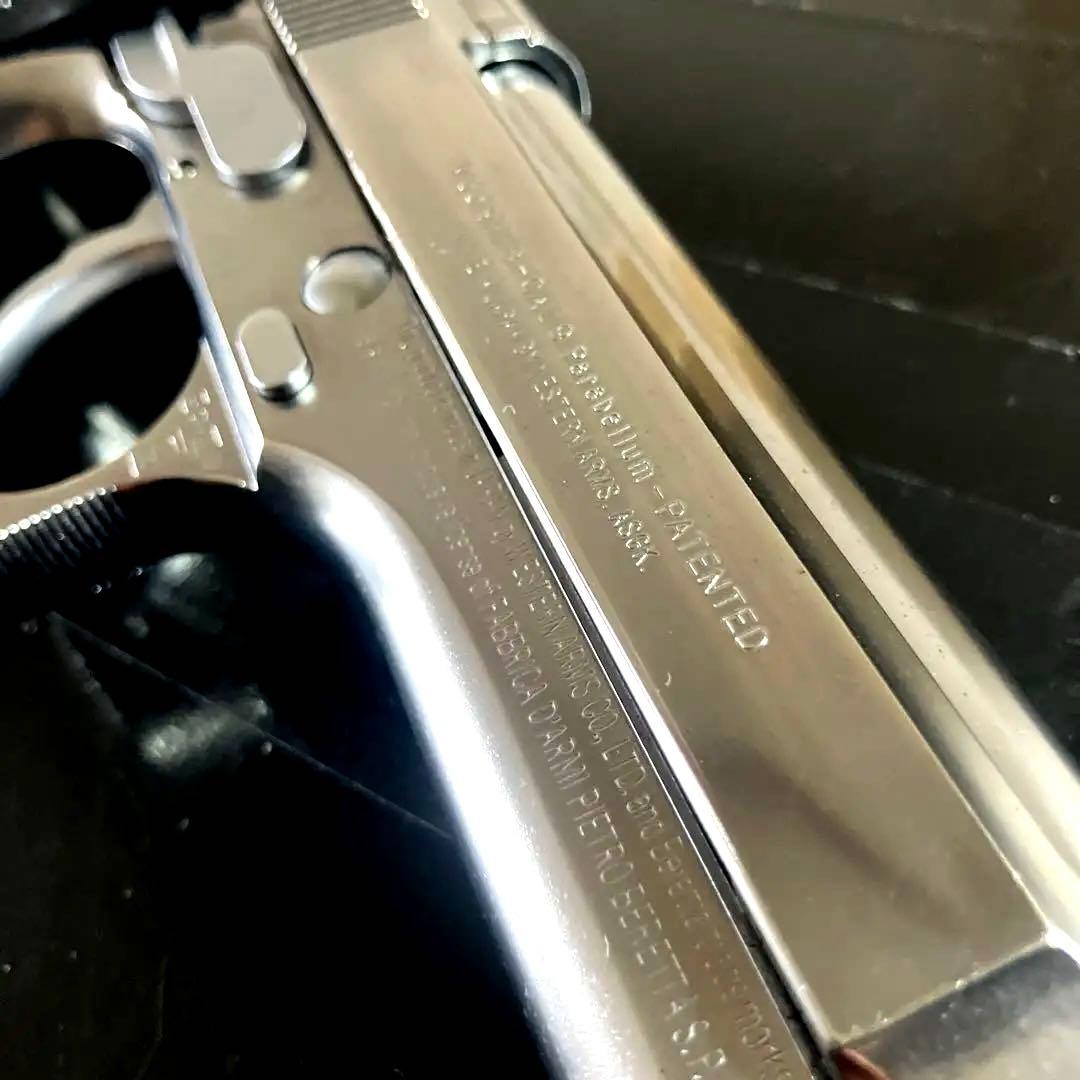 WAベレッタM92FSガスガンアイノックスパーフェクトバージョンABS樹脂美