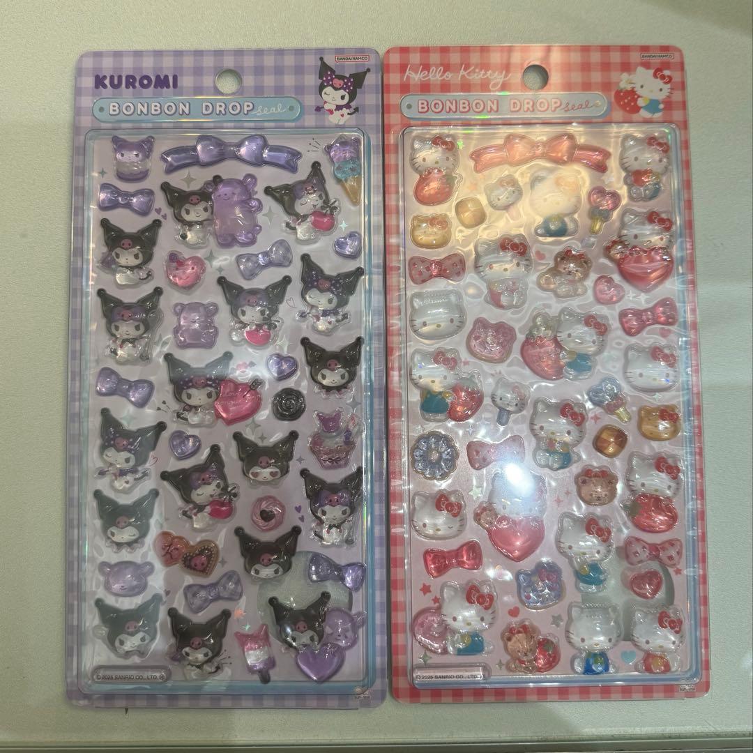 正規品 ボンボンドロップシール サンリオ 第2弾 クロミ ハローキティ赤