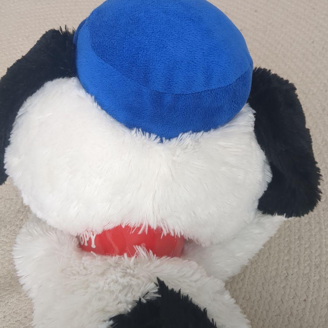 SNOOPY オラフ】特大サイズ犬のぬいぐるみ 青い帽子付き全長約64cm