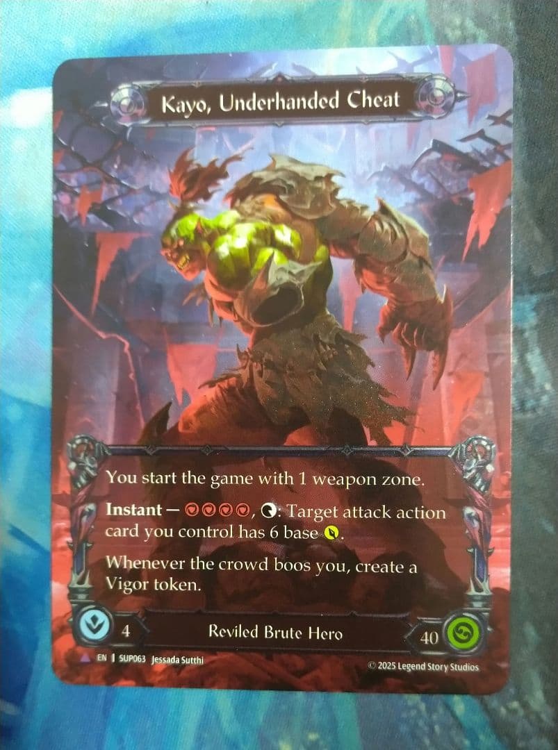 FAB Kayo, Underhanded Cheat SUP MCF英語版 - メルカリ