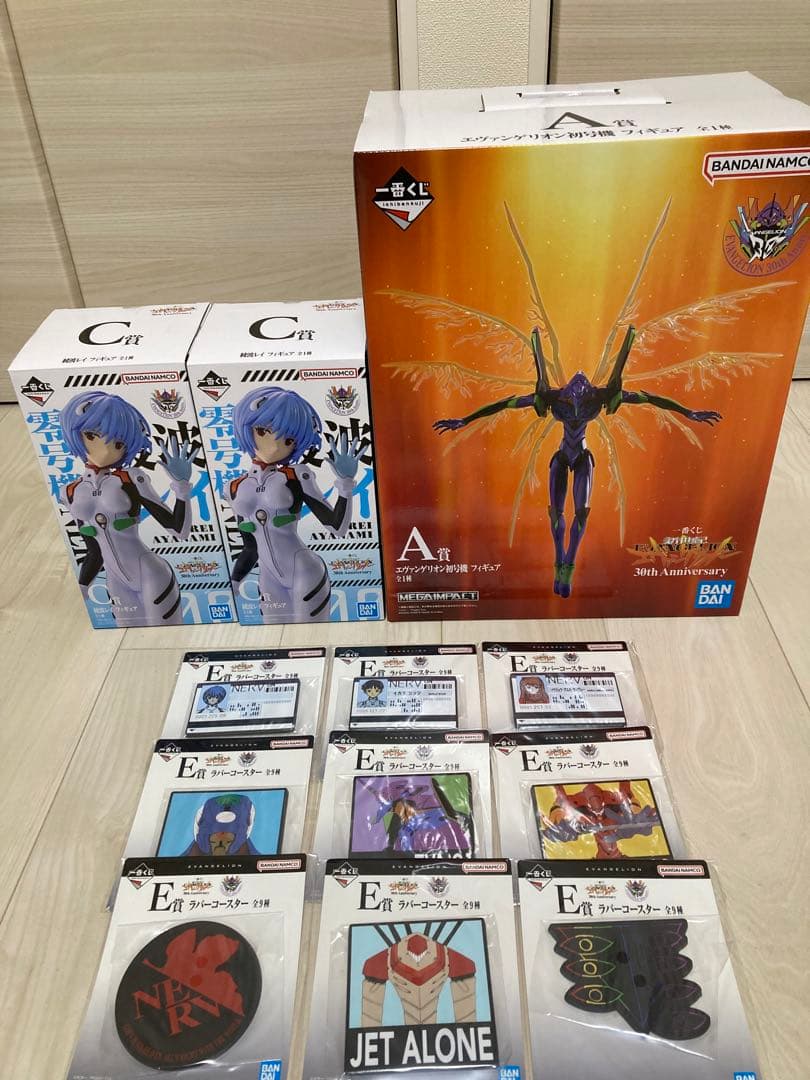 一番くじ 新エヴァンゲリオン30th A賞&C賞(2体) &E賞コンプ