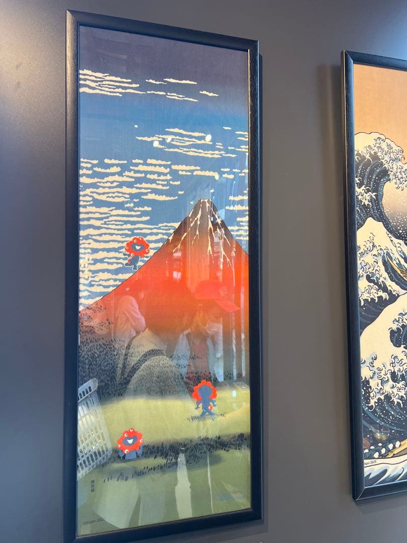 二枚組⭐︎大阪 関西 万博 expo 2025 ミャクミャク 葛飾北斎 手ぬぐい