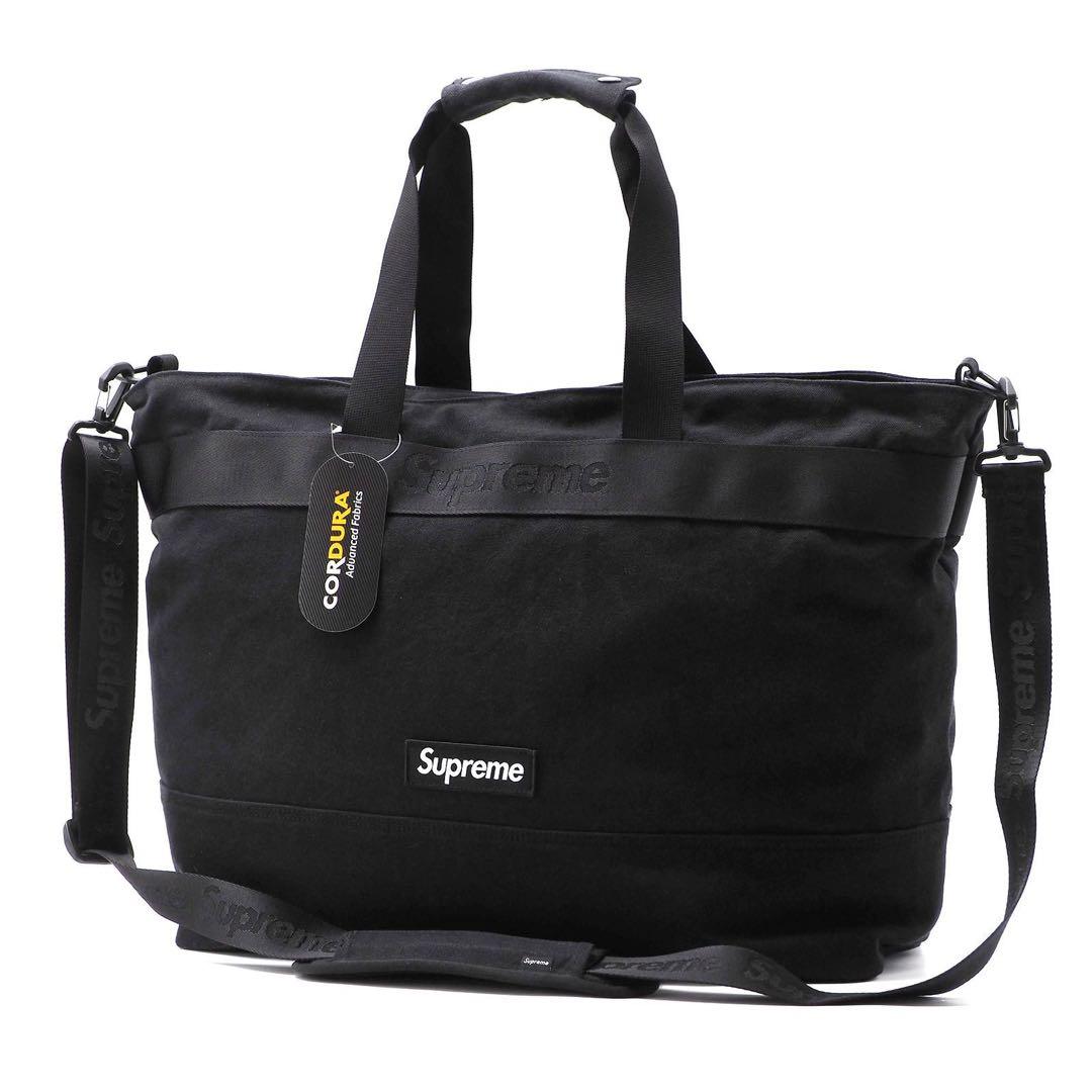 バッグ Supreme tote bag black 25ss