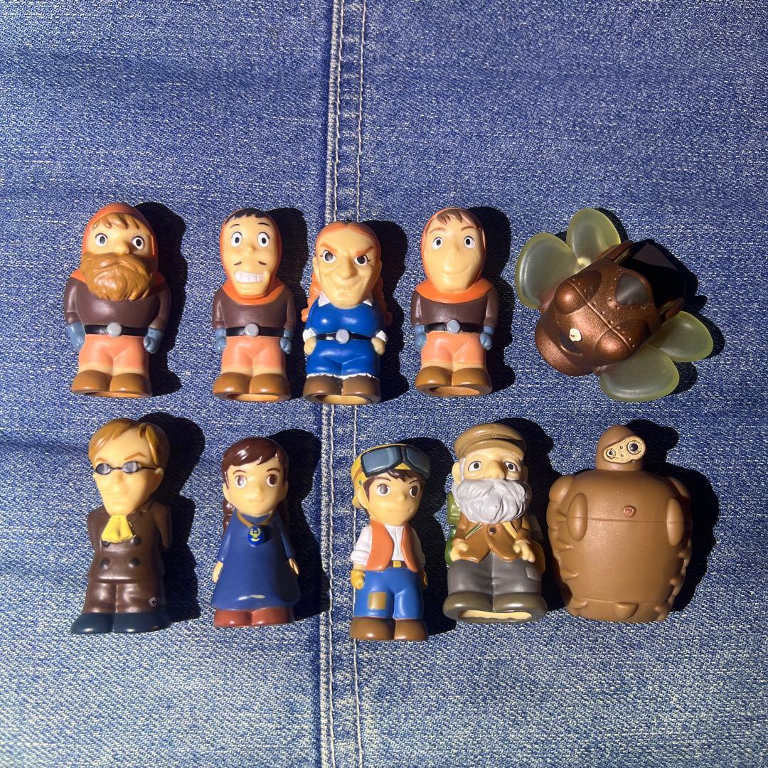 廃盤品　ジブリ指人形(天空の城ラピュタ10点セット)