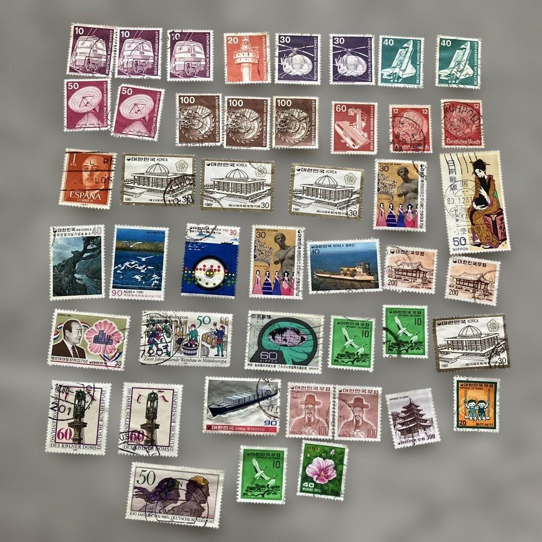 使用済切手セット 多様なデザイン - メルカリ
