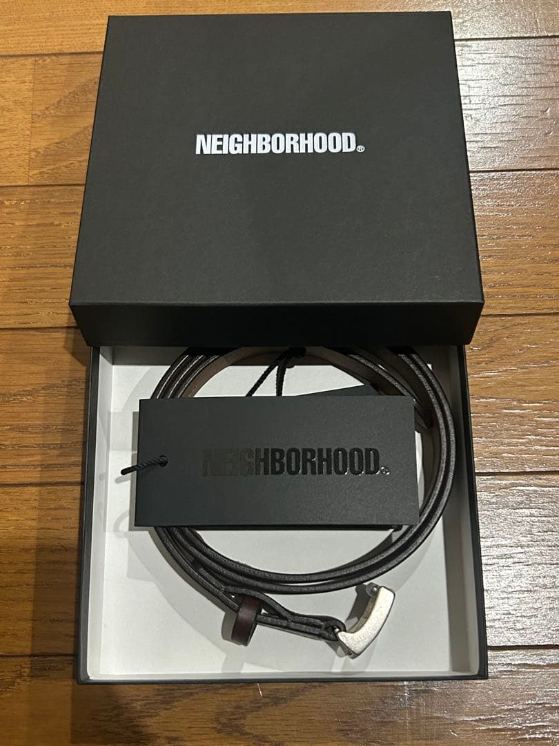 ネイバーフッド ナローレザーベルト L