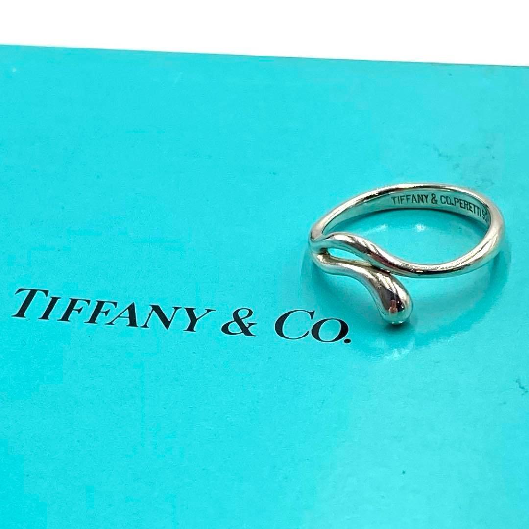 美品 ティファニー ティアドロップ シルバー リング ビンテージ 10号 希少