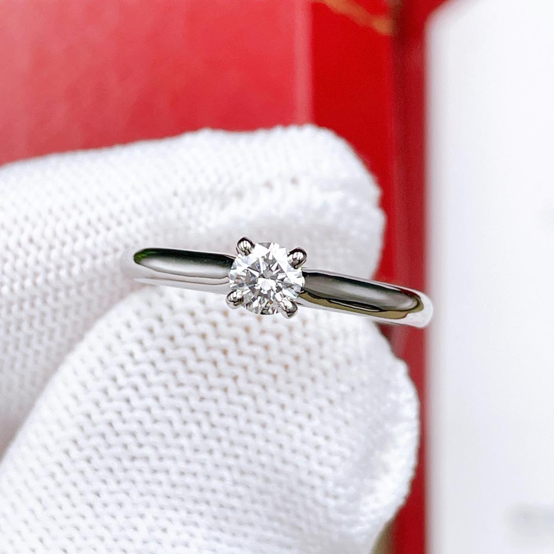 ◇カルティエ◇新品仕上済 1837 ソリテール ダイヤ リング 0.24C PT