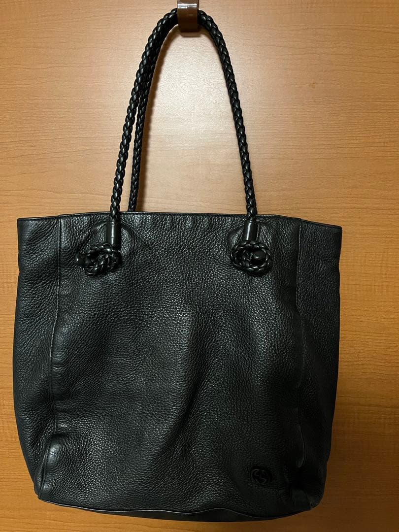 グッチ黒の インターロッキング　トートバッグ